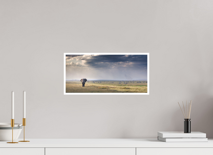 17.2 x 8″, Frameless Hahnemuhle FineArt Baryta .4 Border Plains of Amboseli Print