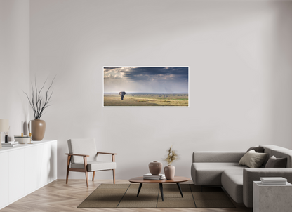 60.2 x 28″, Frameless Hahnemuhle FineArt Baryta .4 Border Plains of Amboseli Print
